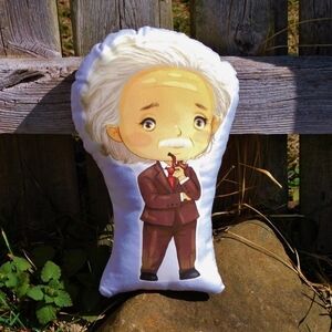 Albert Einstein Pillow Pal. Scientist. New.
